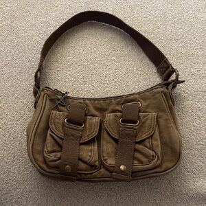 Y2K vintage brown shoulder bag